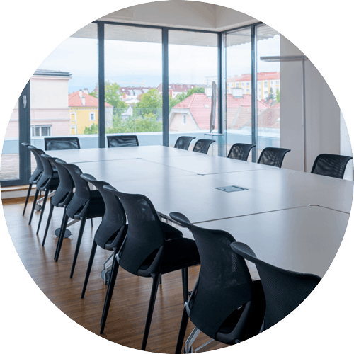 Besprechungsraum der emib - Edlauer und Mahowsky Immobilienbewertung